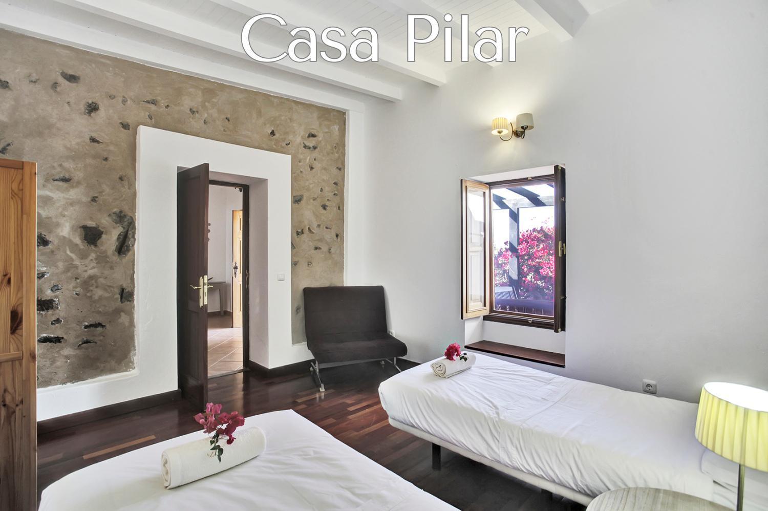 Casa Pilar, Aurora y Tarabilla en Finca Ecológica Teguitar Exterior foto